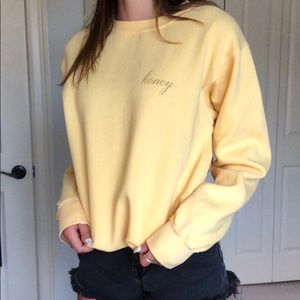 Brandy Melville, “Honey Crewneck”, Size M
